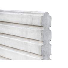 Beton onderplaat Deens rabat wit/grijs smal 4,8 x 26 x 184 cm